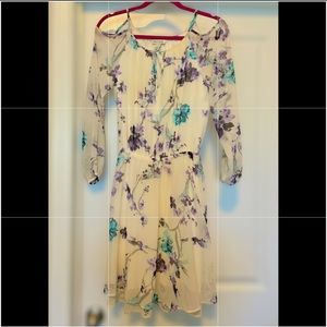 Floral off shoulder dress
